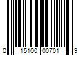 Barcode Image for UPC code 015100007019