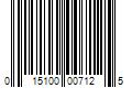 Barcode Image for UPC code 015100007125