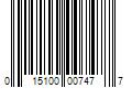 Barcode Image for UPC code 015100007477