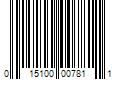 Barcode Image for UPC code 015100007811