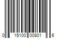 Barcode Image for UPC code 015100008016