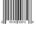 Barcode Image for UPC code 015100008726