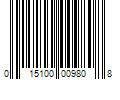 Barcode Image for UPC code 015100009808