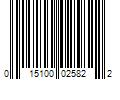 Barcode Image for UPC code 015100025822