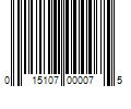 Barcode Image for UPC code 015107000075