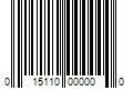 Barcode Image for UPC code 015110000000