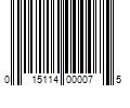 Barcode Image for UPC code 015114000075