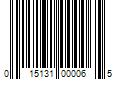 Barcode Image for UPC code 015131000065