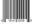 Barcode Image for UPC code 015141000055