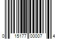 Barcode Image for UPC code 015177000074