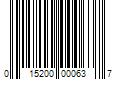 Barcode Image for UPC code 015200000637