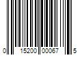 Barcode Image for UPC code 015200000675