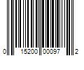 Barcode Image for UPC code 015200000972