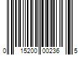 Barcode Image for UPC code 015200002365