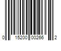 Barcode Image for UPC code 015200002662