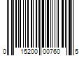 Barcode Image for UPC code 015200007605