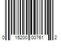 Barcode Image for UPC code 015200007612