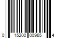 Barcode Image for UPC code 015200009654