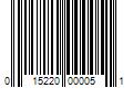 Barcode Image for UPC code 015220000051