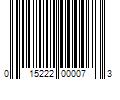 Barcode Image for UPC code 015222000073