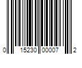 Barcode Image for UPC code 015230000072