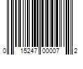 Barcode Image for UPC code 015247000072