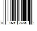 Barcode Image for UPC code 015251000051