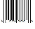 Barcode Image for UPC code 015260000059