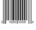 Barcode Image for UPC code 015260000066