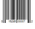 Barcode Image for UPC code 015285000072