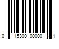 Barcode Image for UPC code 015300000001