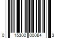 Barcode Image for UPC code 015300000643