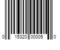 Barcode Image for UPC code 015320000050