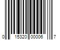 Barcode Image for UPC code 015320000067