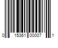 Barcode Image for UPC code 015361000071