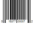 Barcode Image for UPC code 015377000072