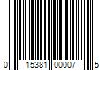 Barcode Image for UPC code 015381000075