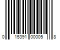 Barcode Image for UPC code 015391000058