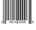 Barcode Image for UPC code 015414000065