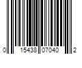 Barcode Image for UPC code 015438070402