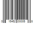 Barcode Image for UPC code 015452000058