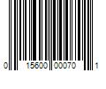 Barcode Image for UPC code 015600000701