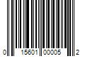 Barcode Image for UPC code 015601000052