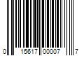 Barcode Image for UPC code 015617000077