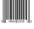 Barcode Image for UPC code 015624000053