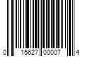 Barcode Image for UPC code 015627000074