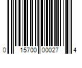 Barcode Image for UPC code 015700000274