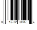 Barcode Image for UPC code 015702000074