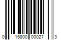 Barcode Image for UPC code 015800000273