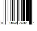 Barcode Image for UPC code 015800000594